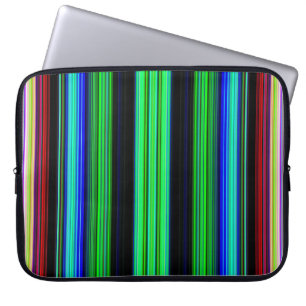 Dunne kleurige strepen - 1 laptop sleeve