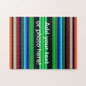 Dunne kleurige strepen - 1 legpuzzel (Horizontaal)