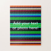 Dunne kleurige strepen - 1 legpuzzel (Verticaal)