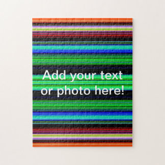 Dunne kleurige strepen - 1 legpuzzel