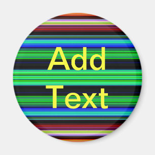 Dunne kleurige strepen - 1 magneet