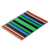 Dunne kleurige strepen - 1 notitieboek (Linkerzijde)