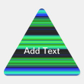 Dunne kleurige strepen - 1 sticker (Voorkant)