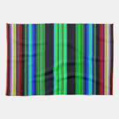 Dunne kleurige strepen - 1 theedoek (Horizontaal)