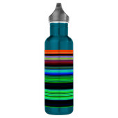 Dunne kleurige strepen - 1 waterfles (Rechts)