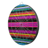 Dunne kleurige strepen - 2 dartbord (Voorkant Rechts)