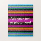 Dunne kleurige strepen - 2 legpuzzel (Verticaal)