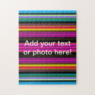 Dunne kleurige strepen - 2 legpuzzel