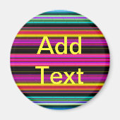 Dunne kleurige strepen - 2 magneet (Voorkant)