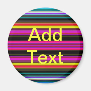 Dunne kleurige strepen - 2 magneet