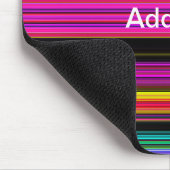 Dunne kleurige strepen - 2 muismat (Hoek)