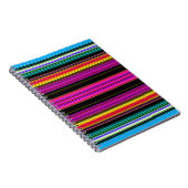 Dunne kleurige strepen - 2 notitieboek (Rechterzijde)
