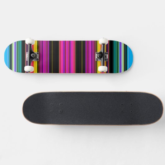 Dunne kleurige strepen - 2 skateboard (Horizontaal)