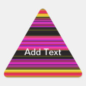 Dunne kleurige strepen - 2 sticker (Voorkant)