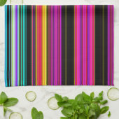 Dunne kleurige strepen - 2 theedoek (Gevouwen)