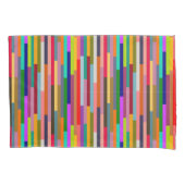 Dunne kleurige strepen kussensloop (Voorkant)