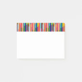 Dunne kleurige strepen post-it® notes (Voorkant)