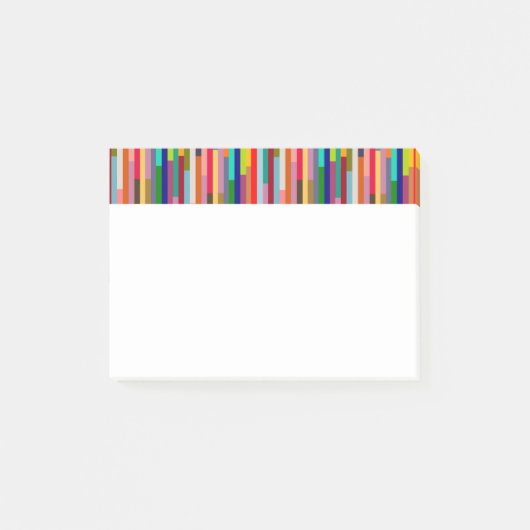 Dunne kleurige strepen post-it® notes (Voorkant)