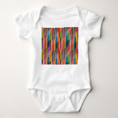 Dunne kleurige strepen romper (Voorkant)