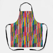 Dunne kleurige strepen schort (Voorkant)