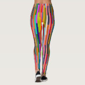 Dunne kleurrijke strepen leggings (Achterkant)