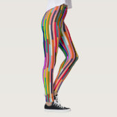 Dunne kleurrijke strepen leggings (Rechts)