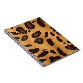 Dunne leopard Print Animal Patroon Notitieboek (Rechterzijde)