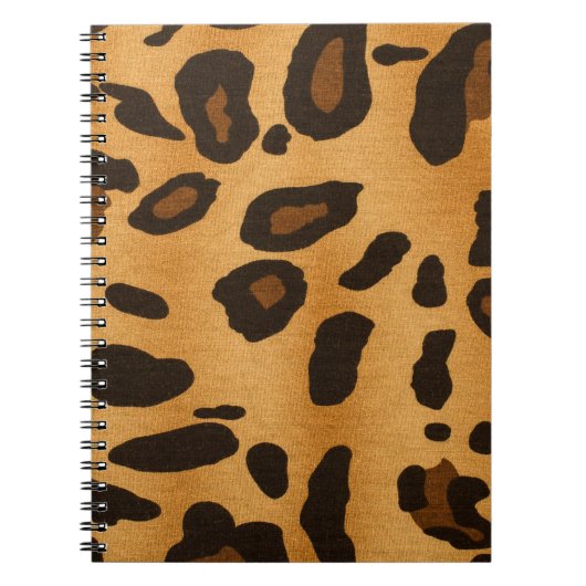 Dunne leopard Print Animal Patroon Notitieboek (Voorkant)