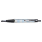 Dunne lichte blauwe strepen pen (Achterkant)