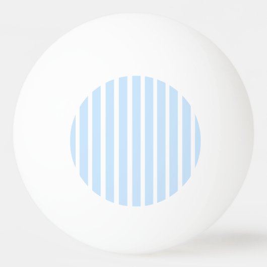 Dunne lichte blauwe strepen pingpongbal (Voorkant)