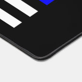 Dunne lijn Blauwe Vlag Desk Mat (Hoek)
