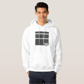 Dunne Lijn Geometrie Hoodie (Voorkant volledig)