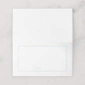 Dunne Lijn Rand l Blauw en Wit Plaats kaart Plaatskaartje (Buitenkant ongevouwen)