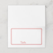 Dunne Lijn Rand l Rood en Wit Plaats kaart Plaatskaartje (Buitenkant ongevouwen)