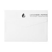 Dunne Logo Label Tamper-proof-zegel (Achterkant)