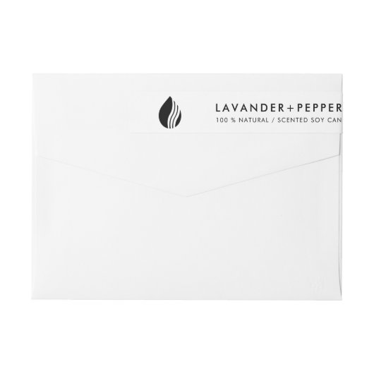 Dunne Logo Label Tamper-proof-zegel (Achterkant)