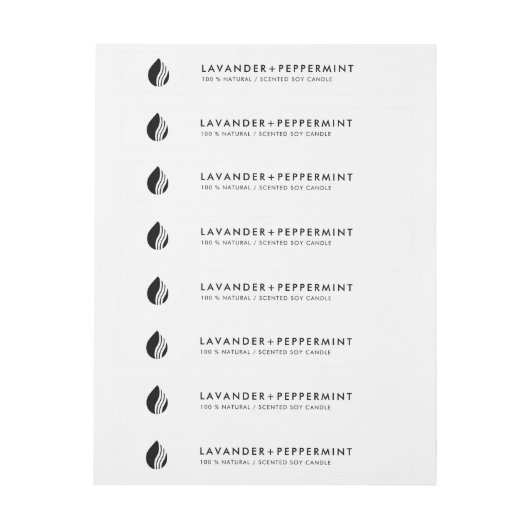 Dunne Logo Label Tamper-proof-zegel (Vel)