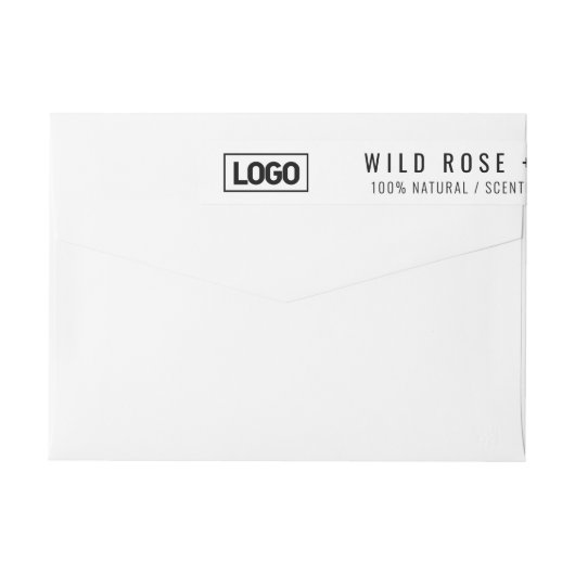 Dunne Logo Label Tamper-proof-zegel (Achterkant)