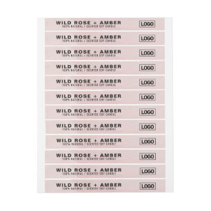 Dunne Logo Label Tamper-proof-zegel Roze