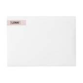 Dunne Logo Label Tamper-proof-zegel Roze (Voorkant)