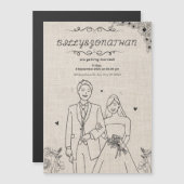 Dunne magnetische kaart magnetische uitnodiging (Voorkant / Achterkant)