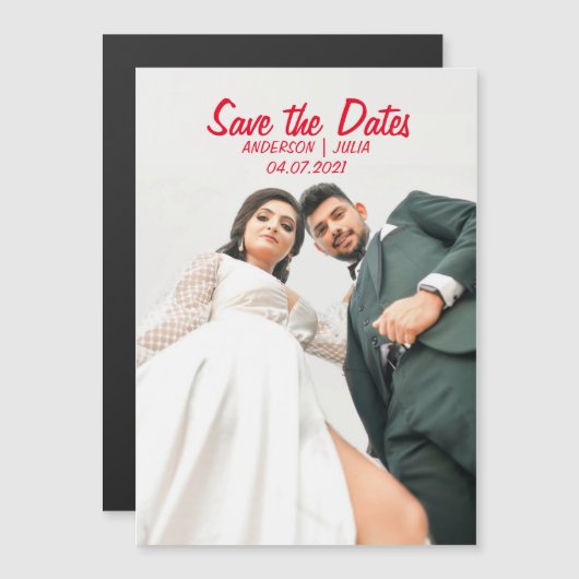 Dunne magnetische kaart magnetische uitnodiging (Voorkant / Achterkant)