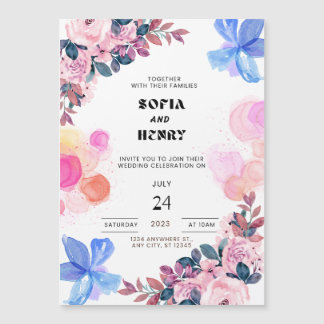 Dunne magnetische kaart uitnodiging