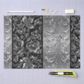 Dunne metalen zilverdampingspatroon tissuepapier (Craft)