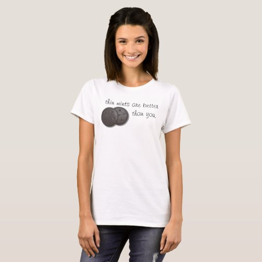 dunne mini t-shirt (Voorkant volledig)