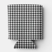 Dunne Monogram Eerste Letters, Houndstooth Patroon Blikjeskoeler (Achterkant)