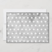 Dunne Red Line Silver Fireman Flag Retirement Part Kaart (Achterkant)