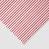 Dunne rode en witte strepen - Weefpapier Tissuepapier (Detail)