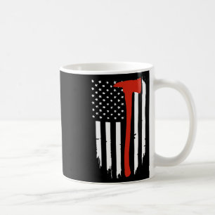 Dunne rode lijn als American Flag Patriot brandwee Koffiemok