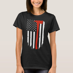 Dunne rode lijn als American Flag Patriot brandwee T-shirt